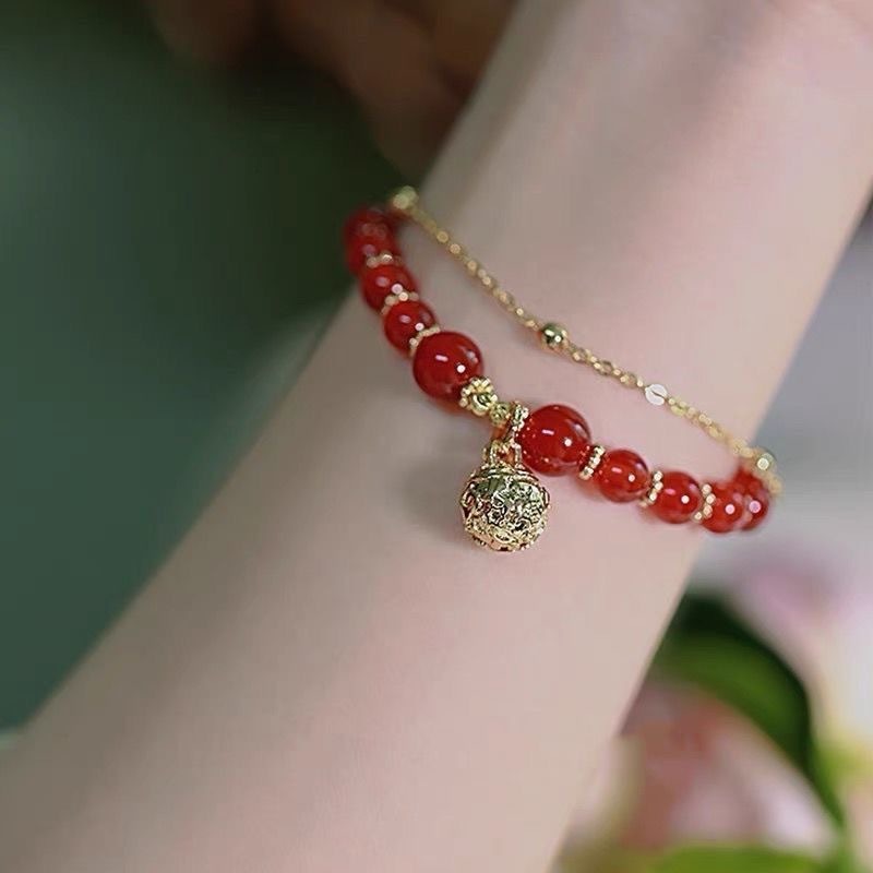 Women's Fashion Simple Hetian Jade Rabbit Shape Bracelet