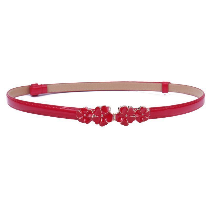 Single-circle Flower Alloy Buckle Belt