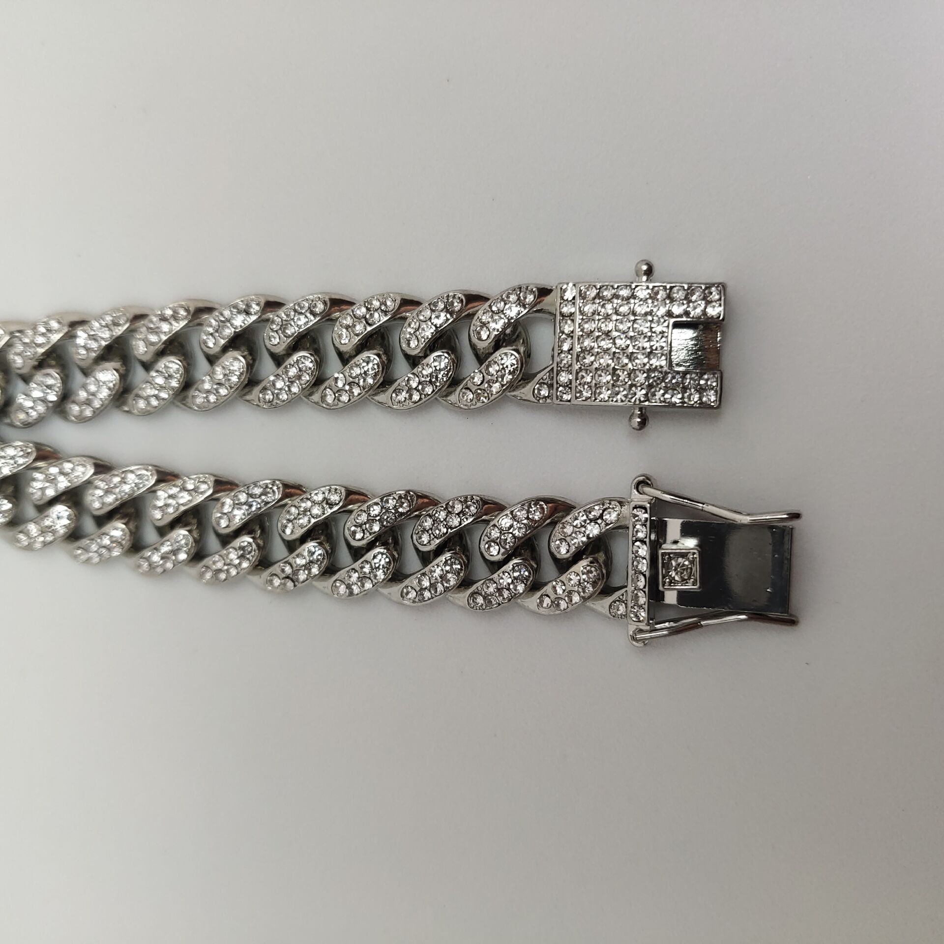 Cuban Chain 12mm Full Diamond Bracelet