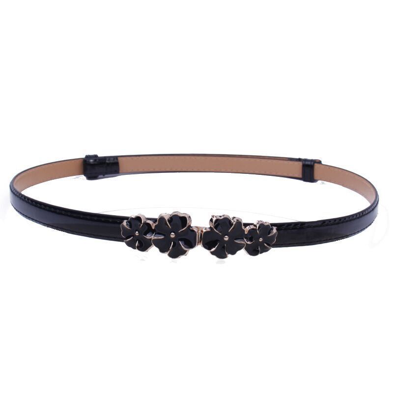 Single-circle Flower Alloy Buckle Belt