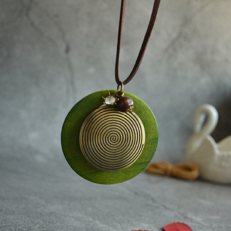 Vintage National Style Handmade Art Exceptional Style Long Necklace