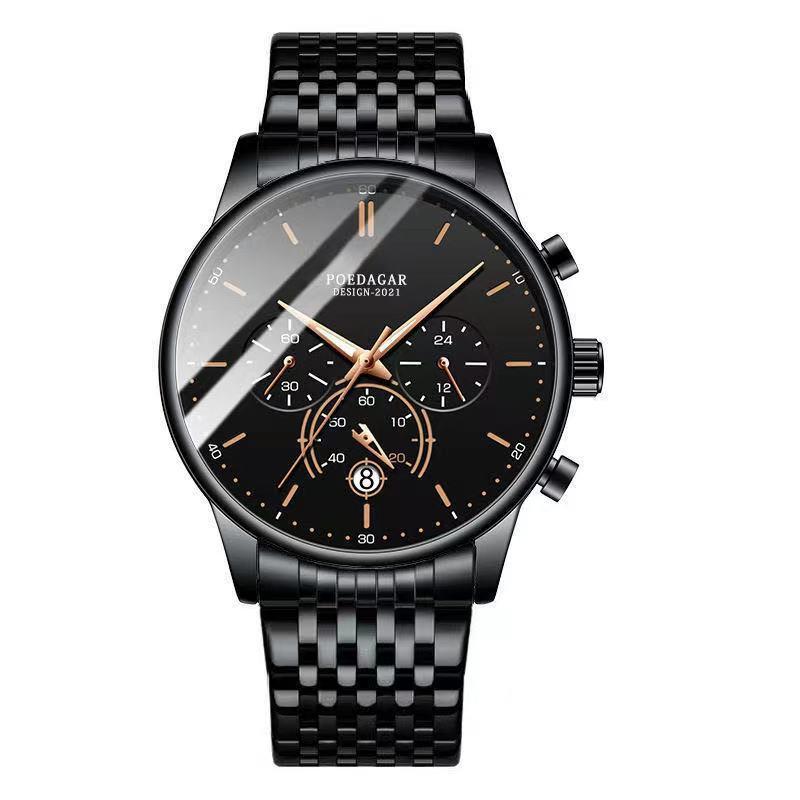 Men's Fashion Multifunctional Waterproof Quartz Watch