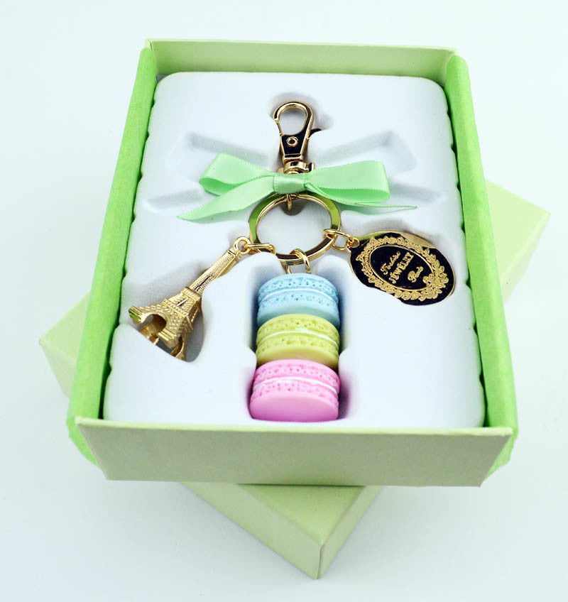 Macaron Pendant Key Ring Bag Buckle Key Ring Female