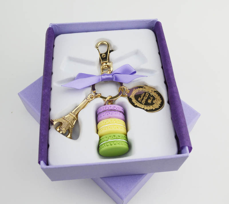 Macaron Pendant Key Ring Bag Buckle Key Ring Female