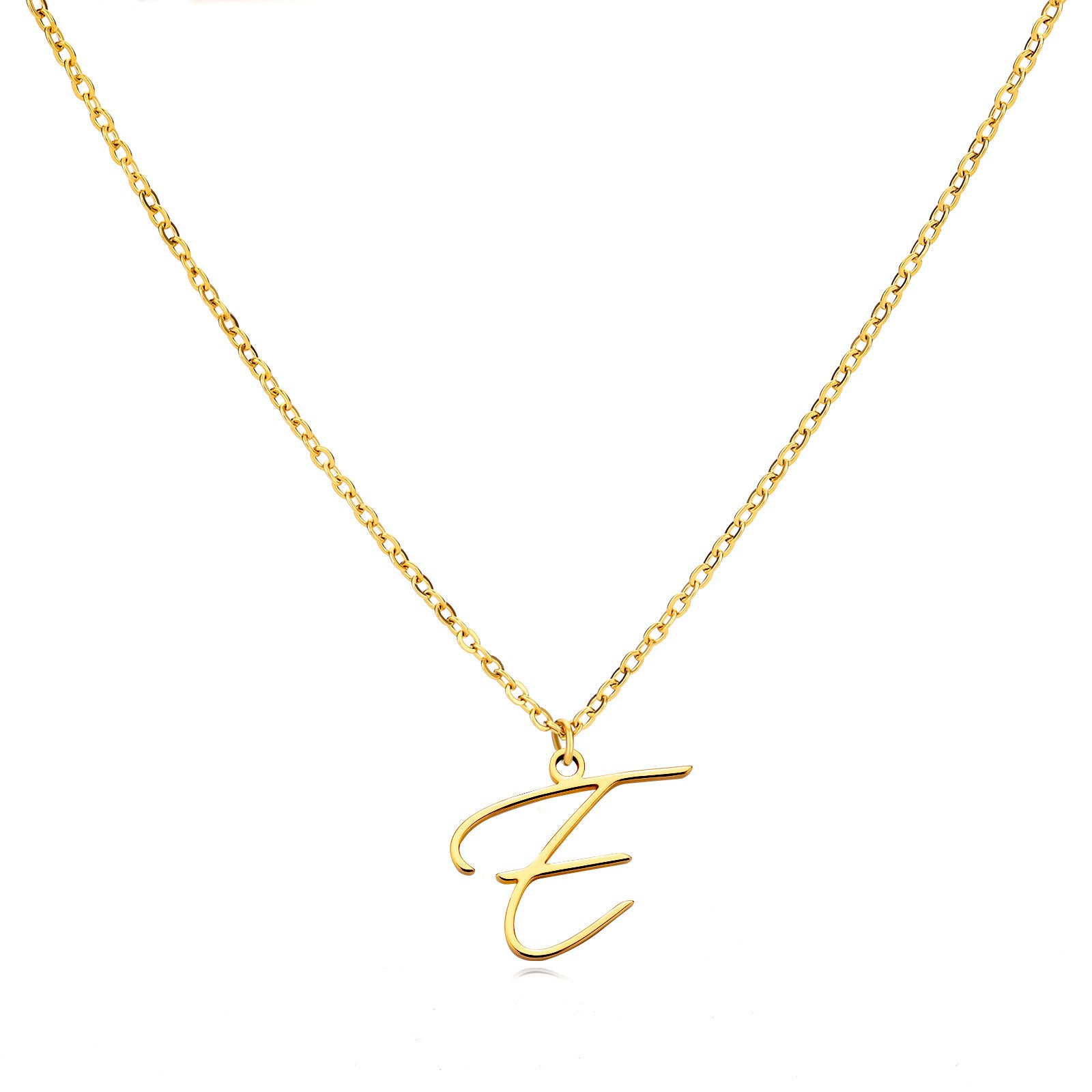 Letter Necklace Personalized Stainless Steel