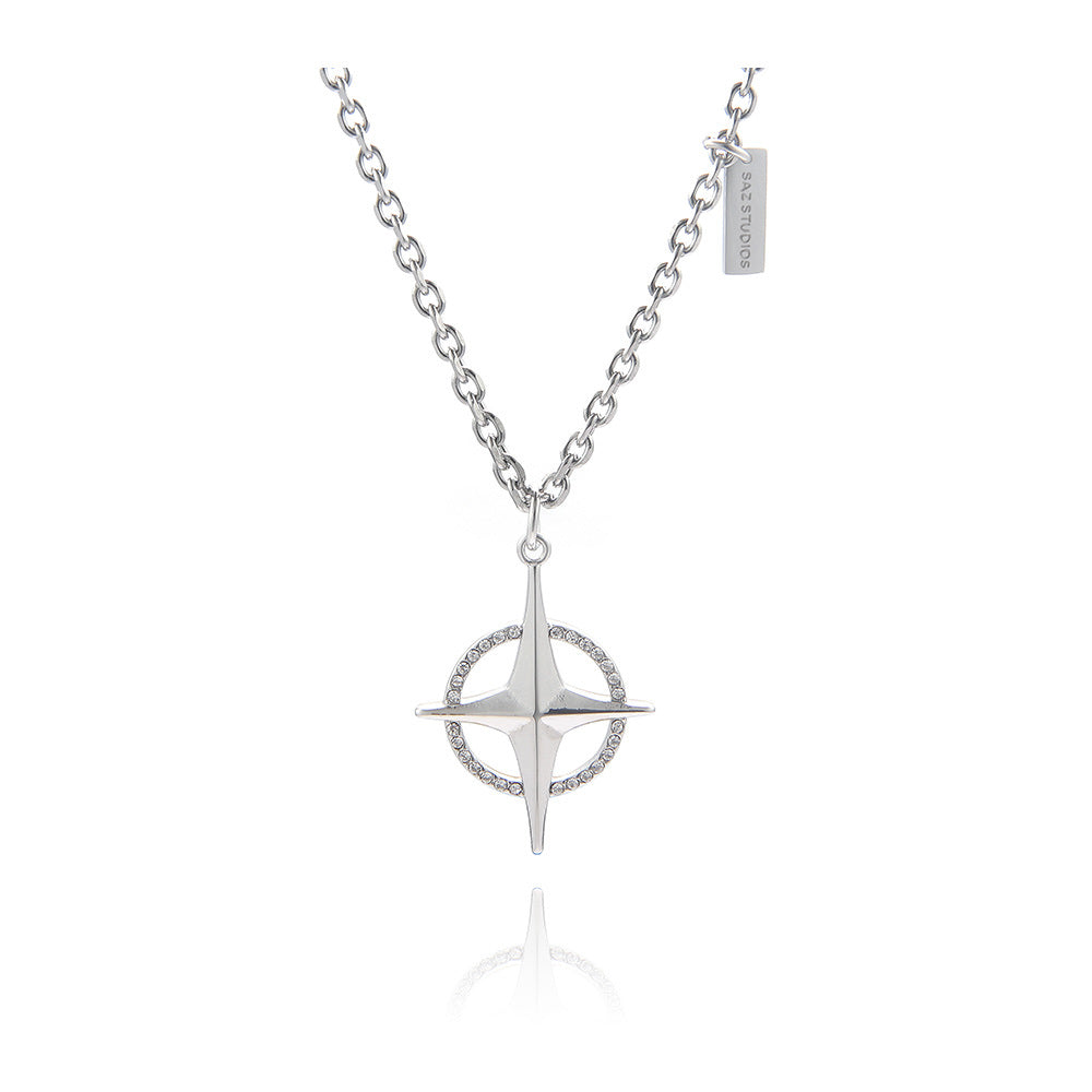 Cross Necklace Four Point Starlight Crowd