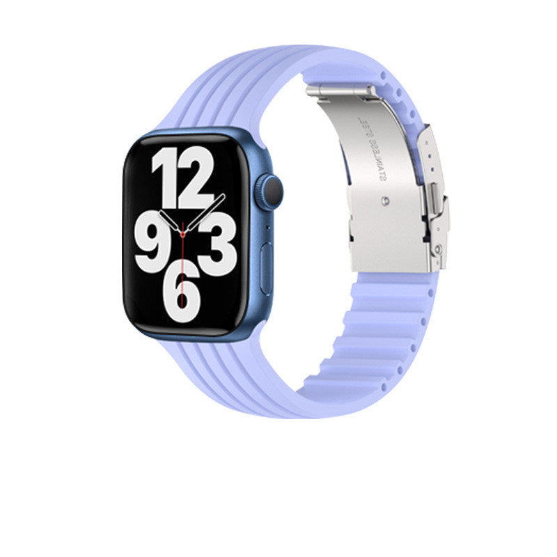 Silicone Stripe IWatch Strap For Men And Women