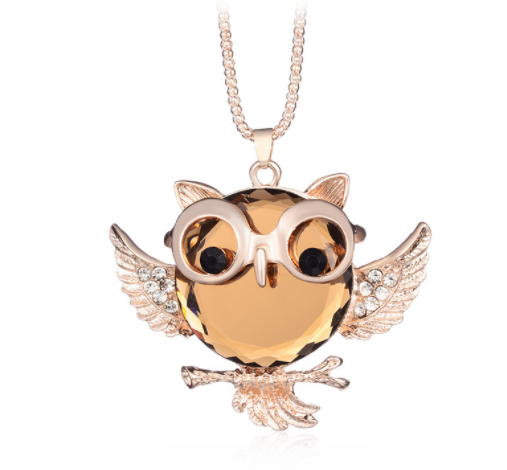 Gem Owl Women's Sweater Chain