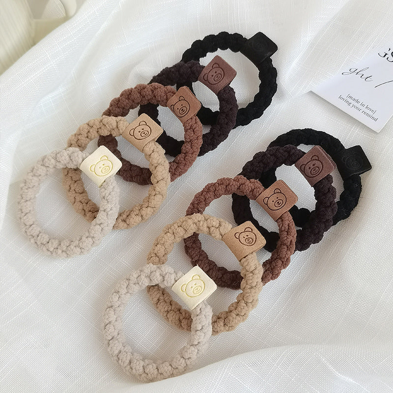 Fashion Cute Bear Rubber Band Female Hair Tie Rope Headdress