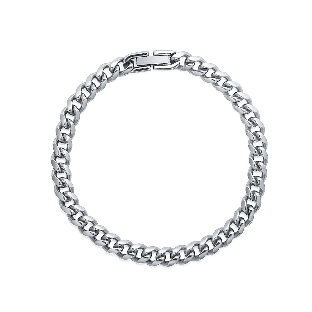 Hip-hop Cuban Bracelet With Advanced Sense Of Simplicity And Coldness