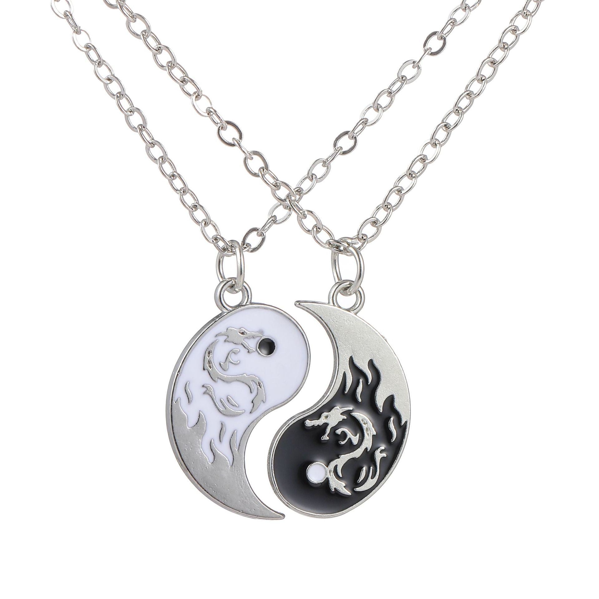 Alloy Woven Bracelet Handmade Dragon Totem Tai Chi Necklace