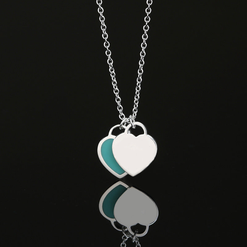 Double Love Classic Necklace Three-color Optional Necklace Women's Jewelry