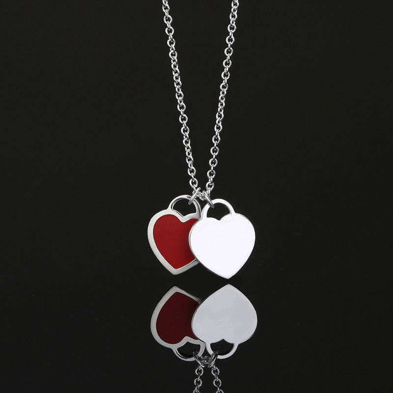 Double Love Classic Necklace Three-color Optional Necklace Women's Jewelry