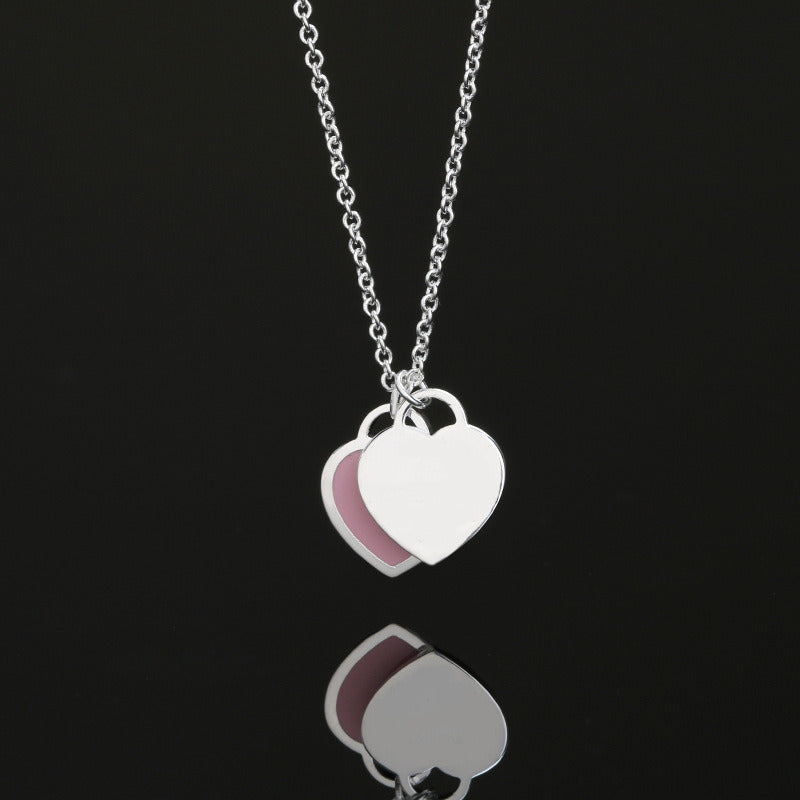 Double Love Classic Necklace Three-color Optional Necklace Women's Jewelry