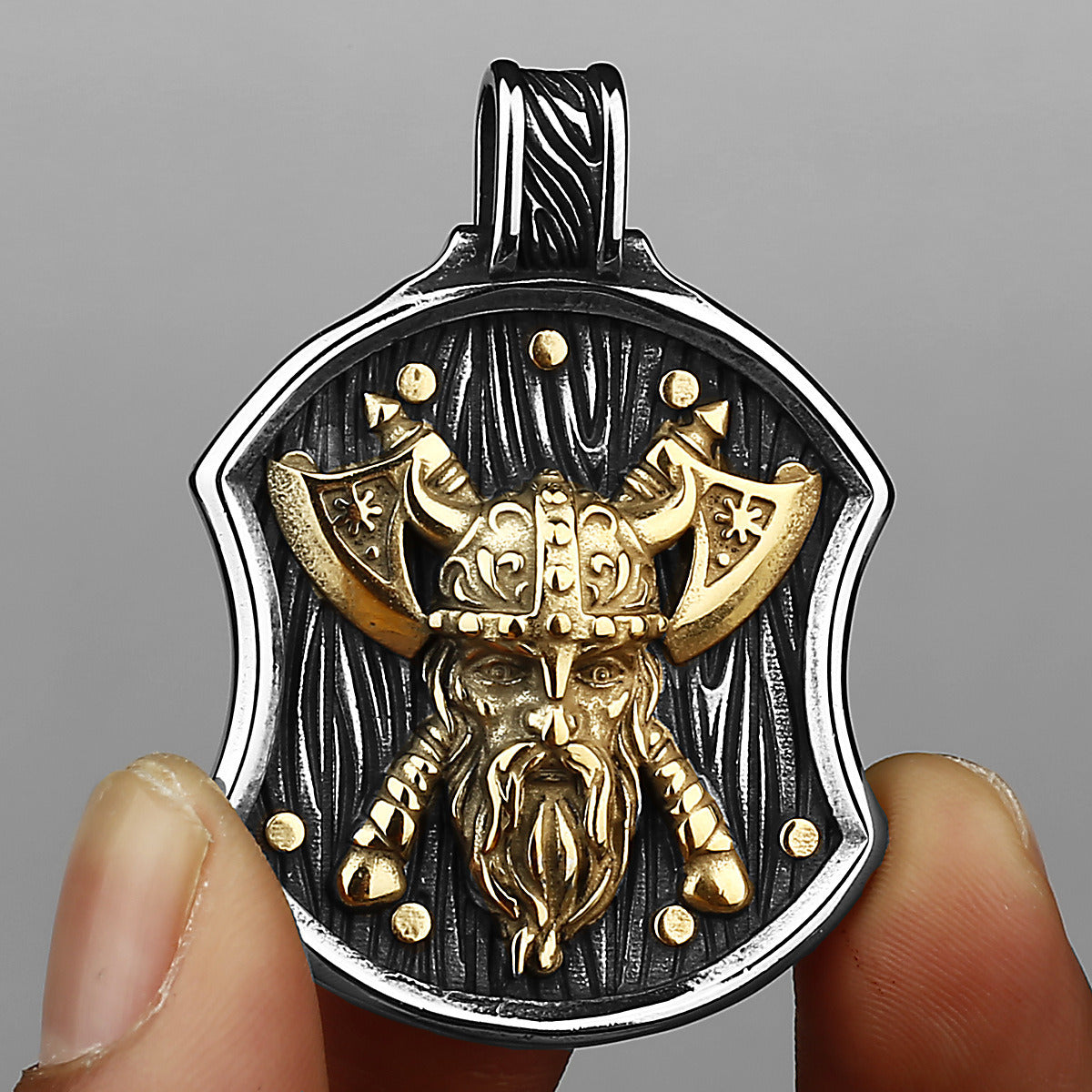 Viking Celtic Axe Pendentif En Acier Titane Necklace