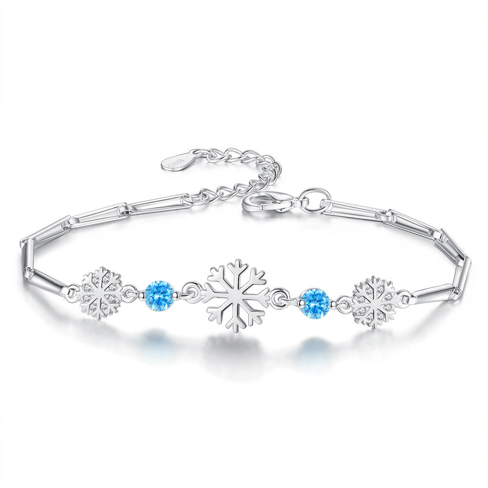 Women's Fashion Ice Snowflake Bracelet