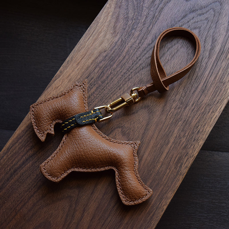 Women's Fashion Simple Handmade Leather Car Key Pendant