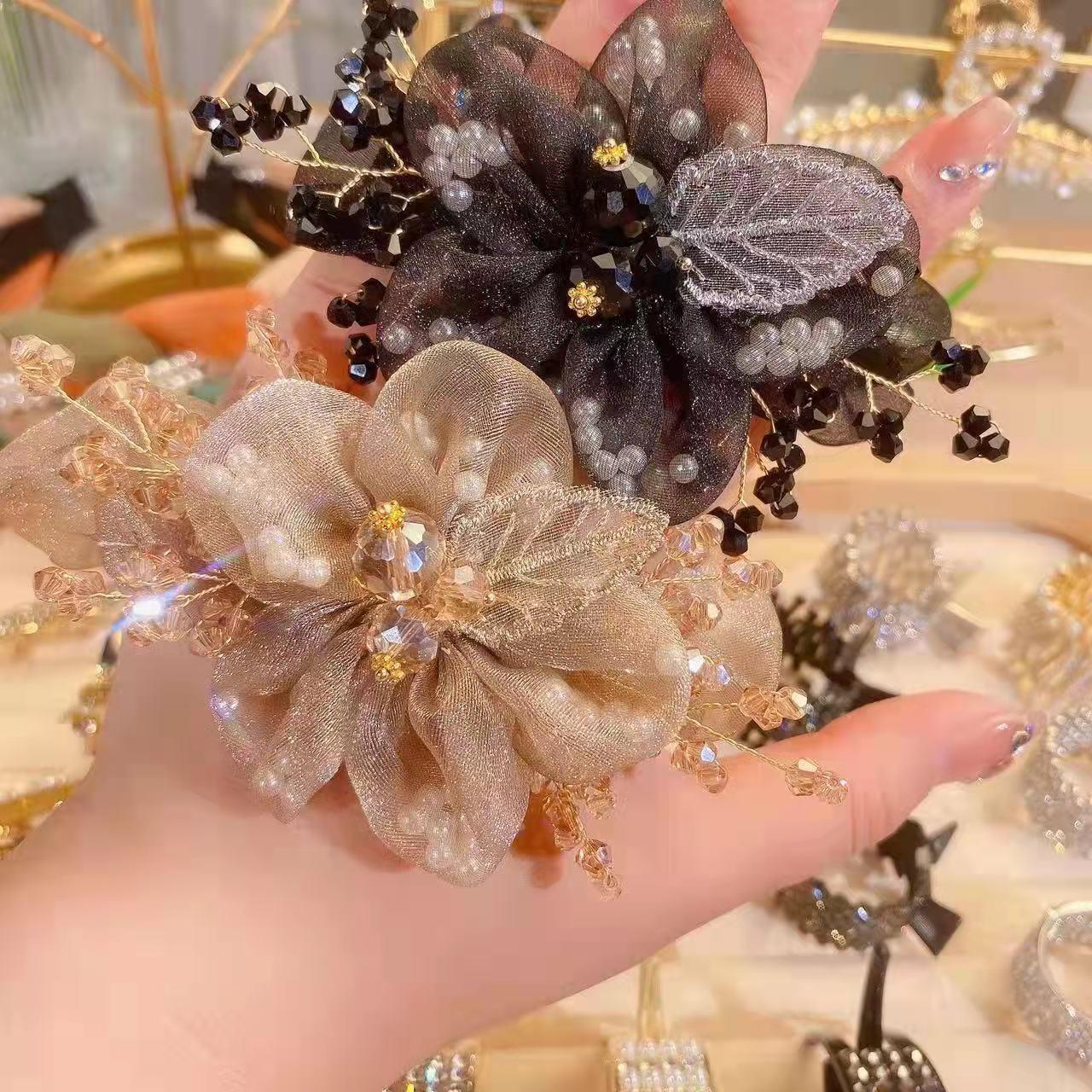 Super Literary Flower Flower Sausage Hair Ring Hair Accessories