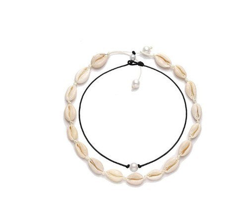 Amazon Hot 2019 Shell Necklace European And American Pearls Necklace Set Gravel Shell Fragment Necklace For Women Necklace