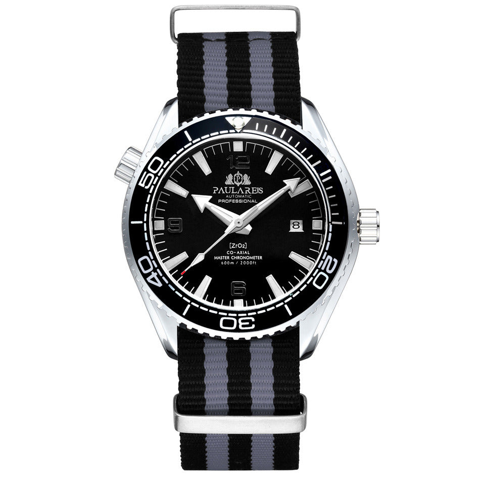 Automatic Mechanical Luminous Classic Canvas Belt Men's Watch