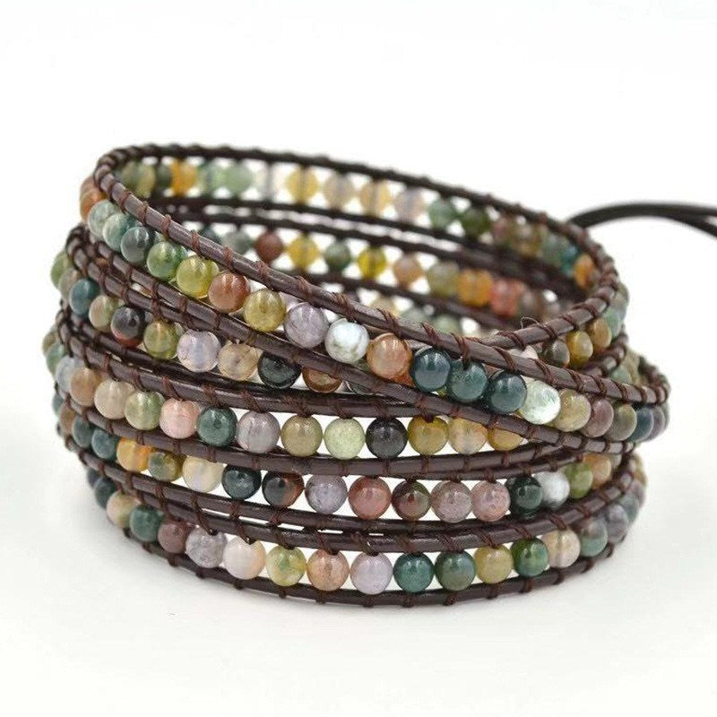 Natural Stone Hand Woven Multilayer Bracelet