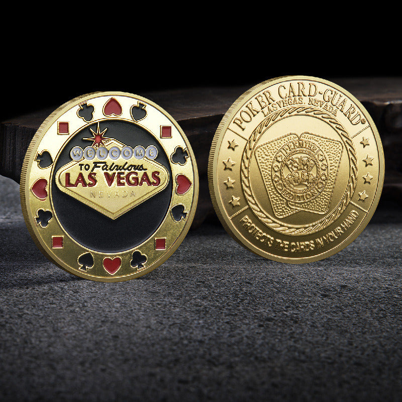 Las Vegas Poker Chips Lucky Press Coins