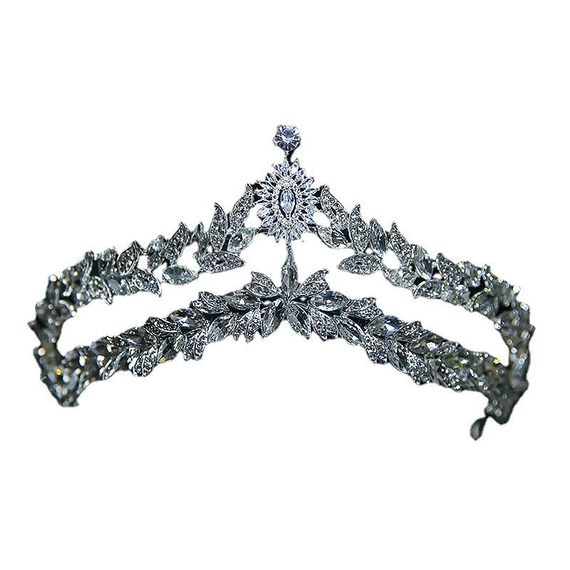 The New Crown Wedding Hair Accessories Bridal Headdress Crystal