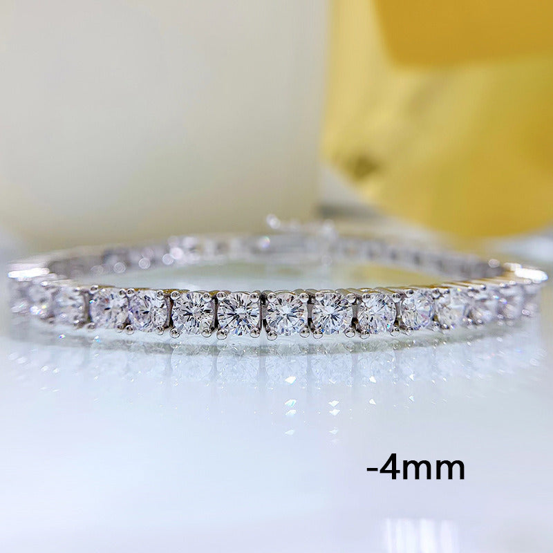 New 925 Silver New High Carbon Diamond Bracelet