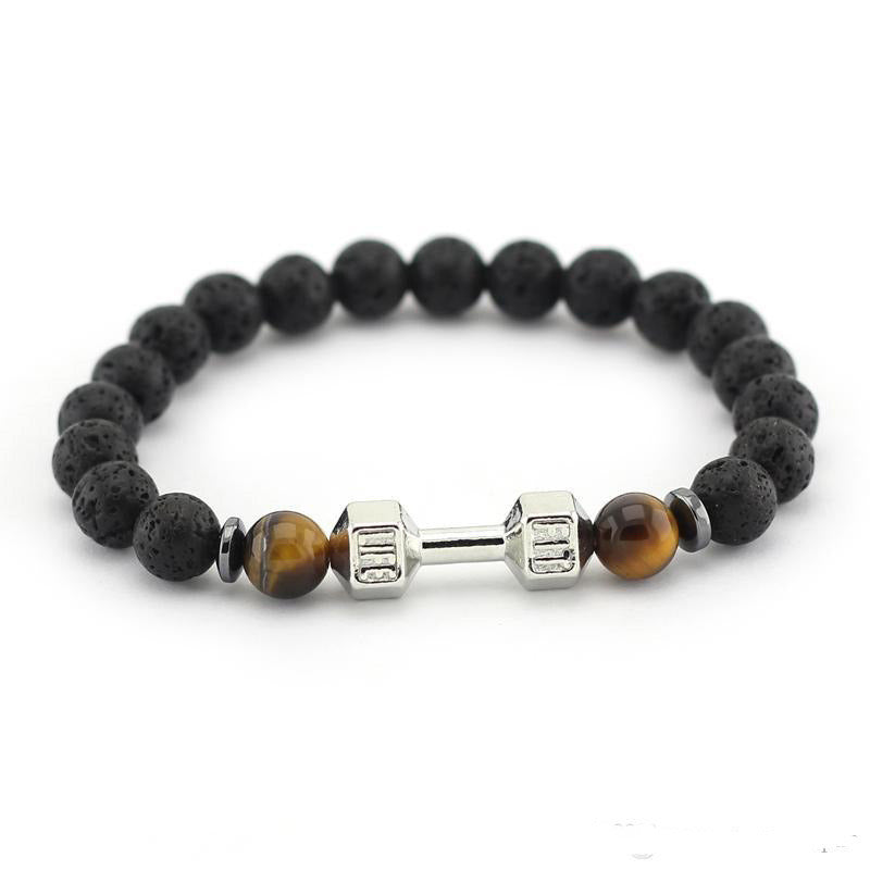 Stretch Volcano Dumbbell Men's Bracelet