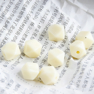 Japanese-style Retro Straight Hole Polygon Acrylic Beads Accessories DIY