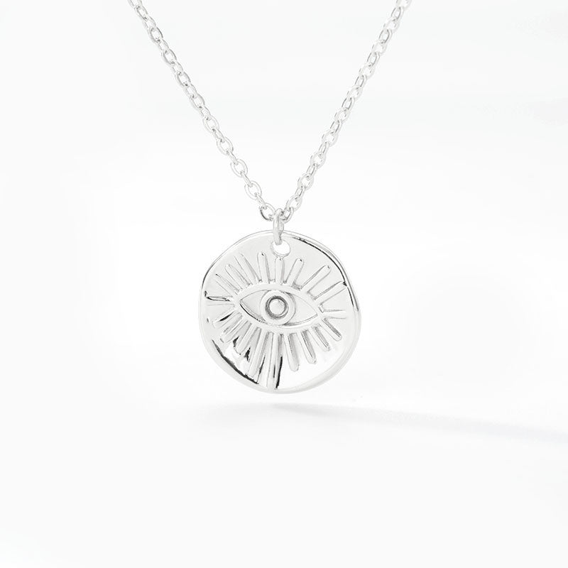 New Devil's Eye Pendant Necklace Stainless Steel