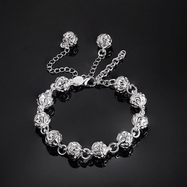 Women's Fashion Three-dimensional Hollow Ball Bracelet