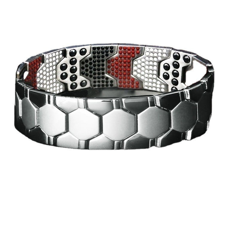 Detachable Bracelet Hexagonal Multi-point Magnet Bracelet Stone Energy Men