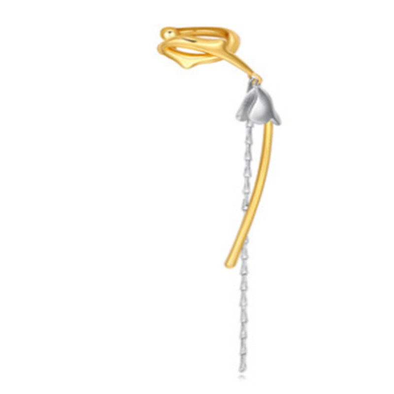 Pn Tassel Ear Clip For Women Without Pierced French High Sense