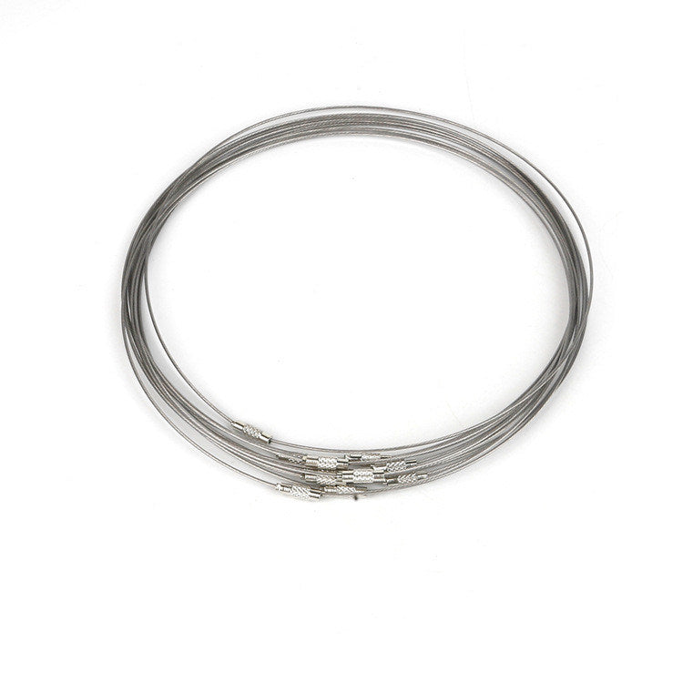 DIY Handcraft Jewelry Accessories 1mm Coated Steel Wire Collar