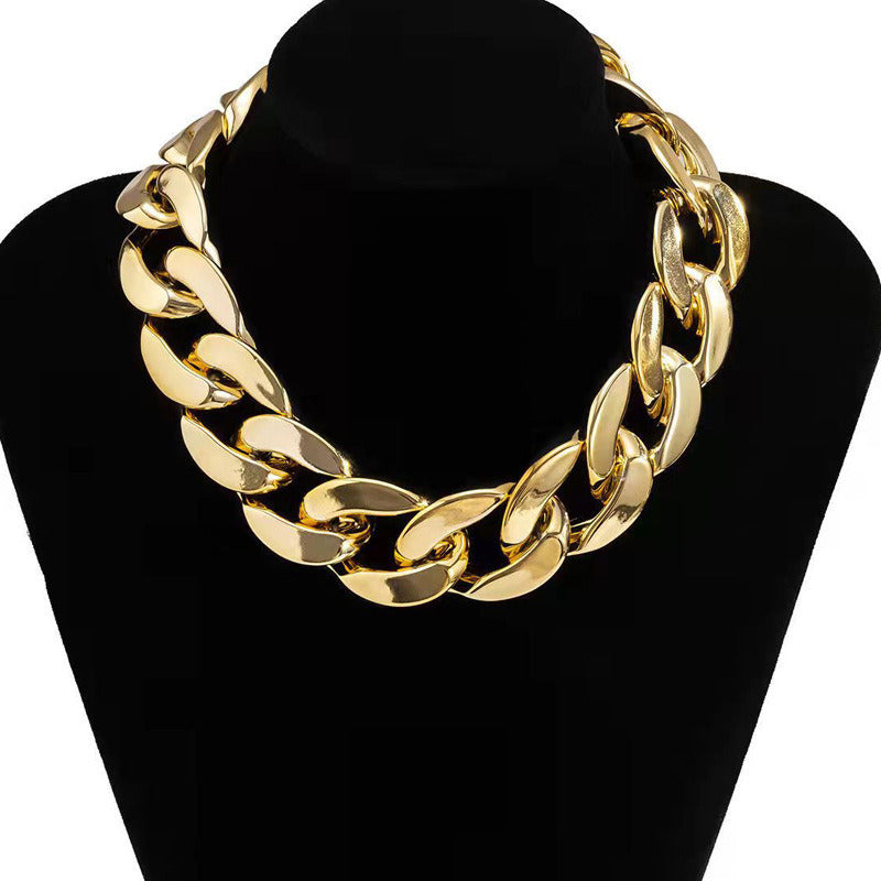 Trendy Punk Thick Chain Necklace Hip Hop