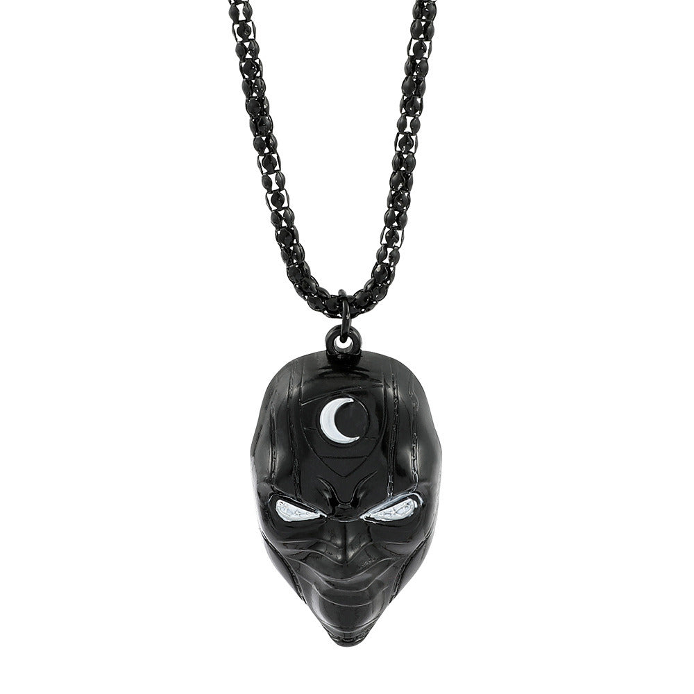 Earrings Crescent Blade Mask Pendant Necklace