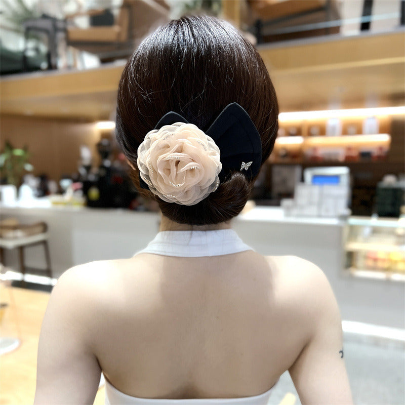 Women's High-end Tulle Hairpin With Bow