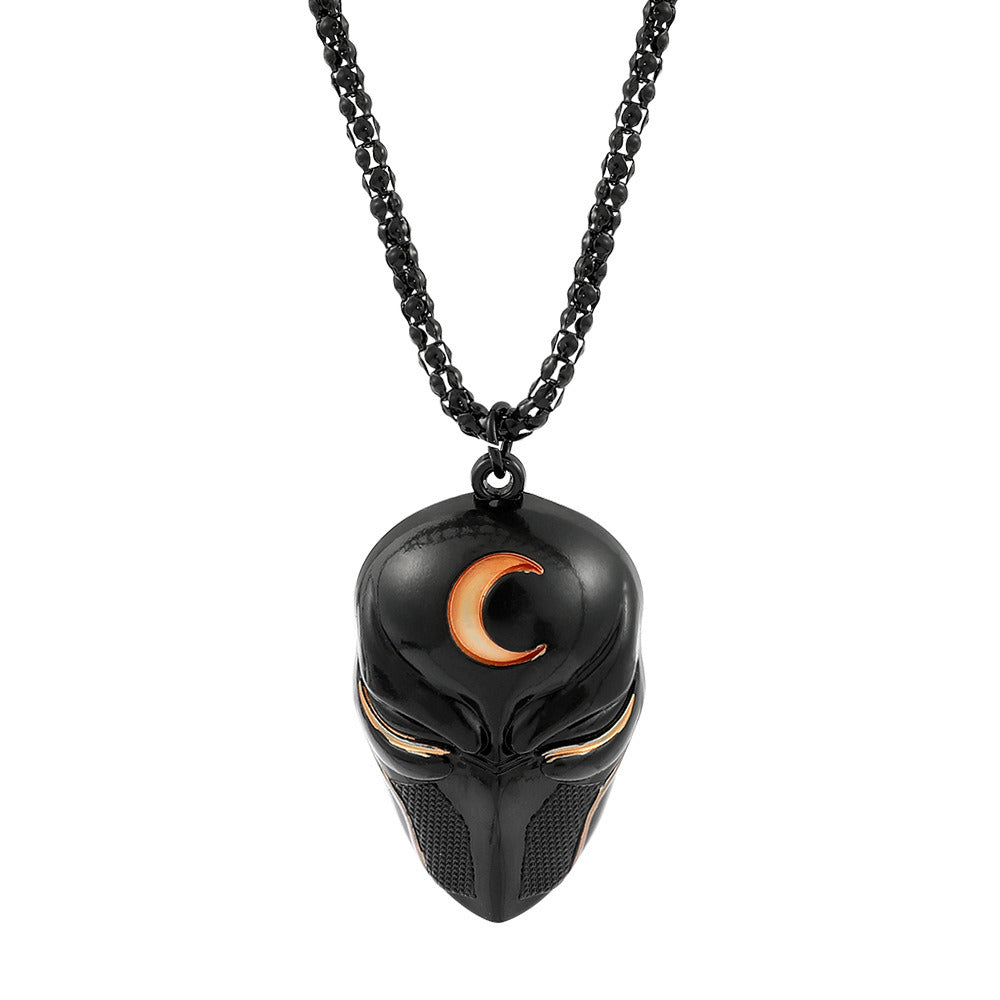 Earrings Crescent Blade Mask Pendant Necklace