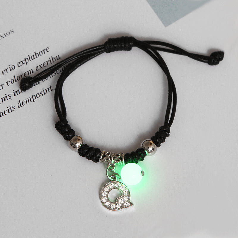 New Luminous English Alphabet Couple Bracelet