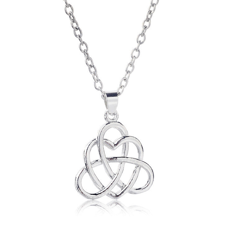 Vintage 925 Sterling Silver Jewelry Celtic Knot Necklace