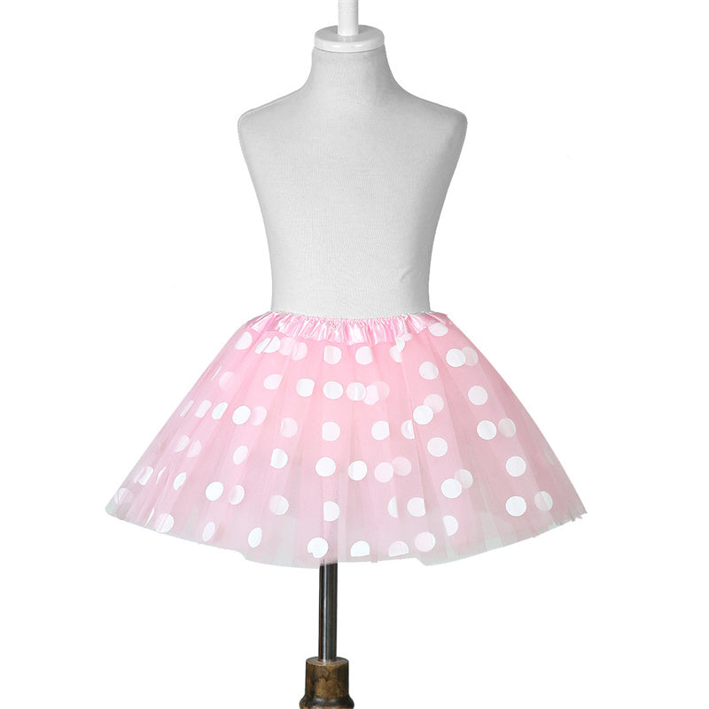 Magic Light Princess LED Tutu Skirt Girls' Polka Dot Dress-Up Stars Sequins Tutu