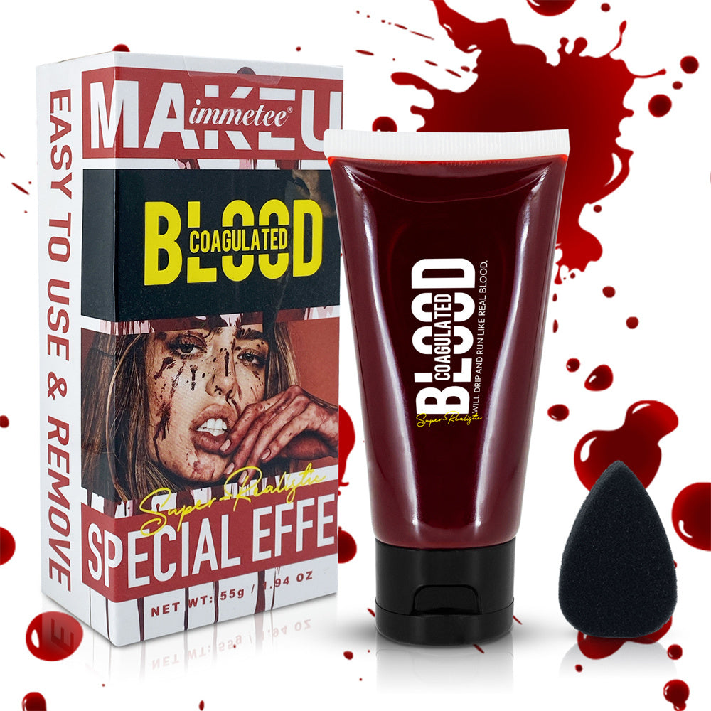 Artificial Blood 55ml Decorations Halloween Makeup, Realistic Washable Fake Blood