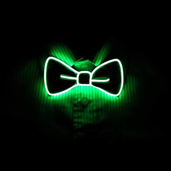 LED Light Up Bow Tie Perfect for Halloween Rave Party