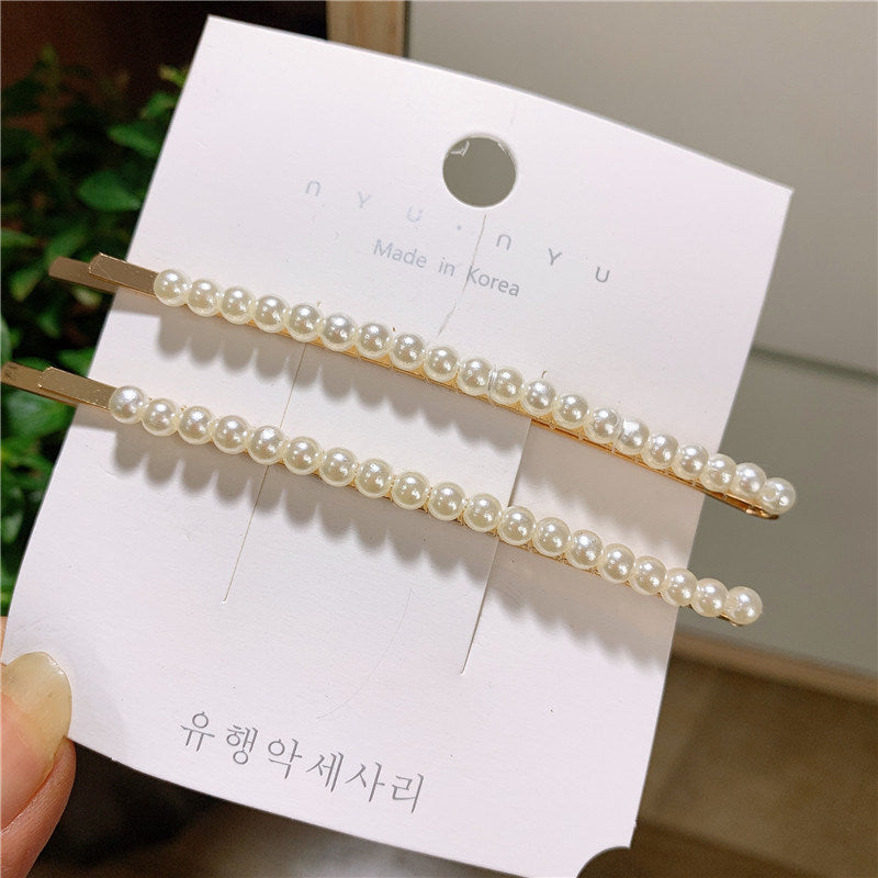 Pearl One-word Hair Clip Girly Accessories