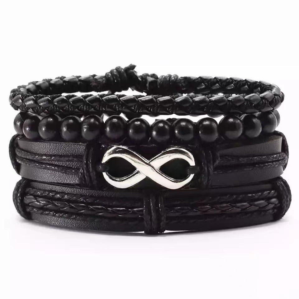 Four-piece Set Of Carpink Hardware Woven Bracelet