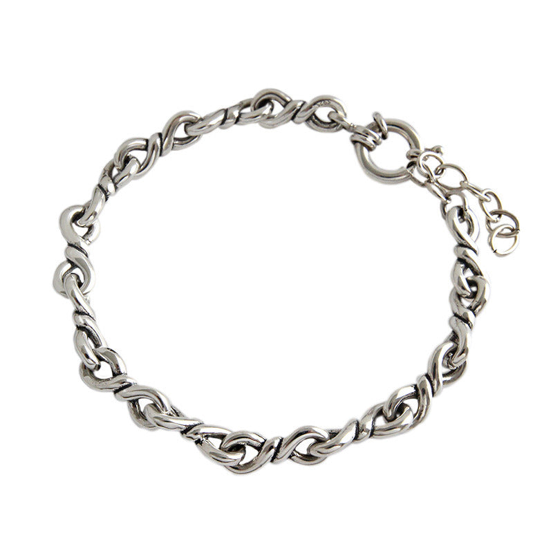 Women's Personalized Vintage Versatile Sterling Silver Bracelet