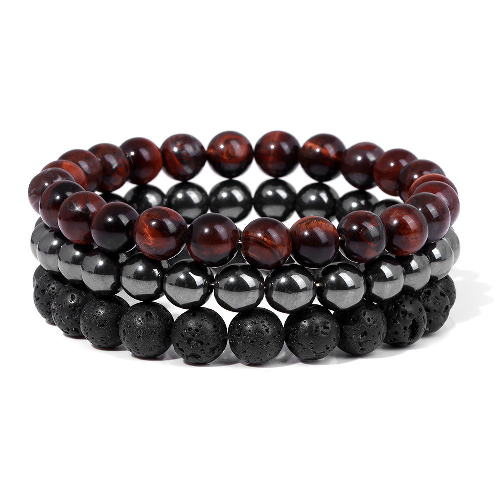 Natural Stone Bead Bracelet For Men