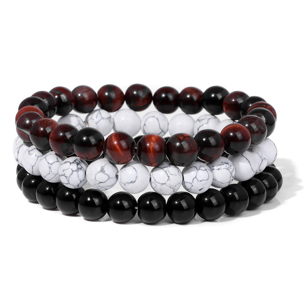 Natural Stone Bead Bracelet For Men