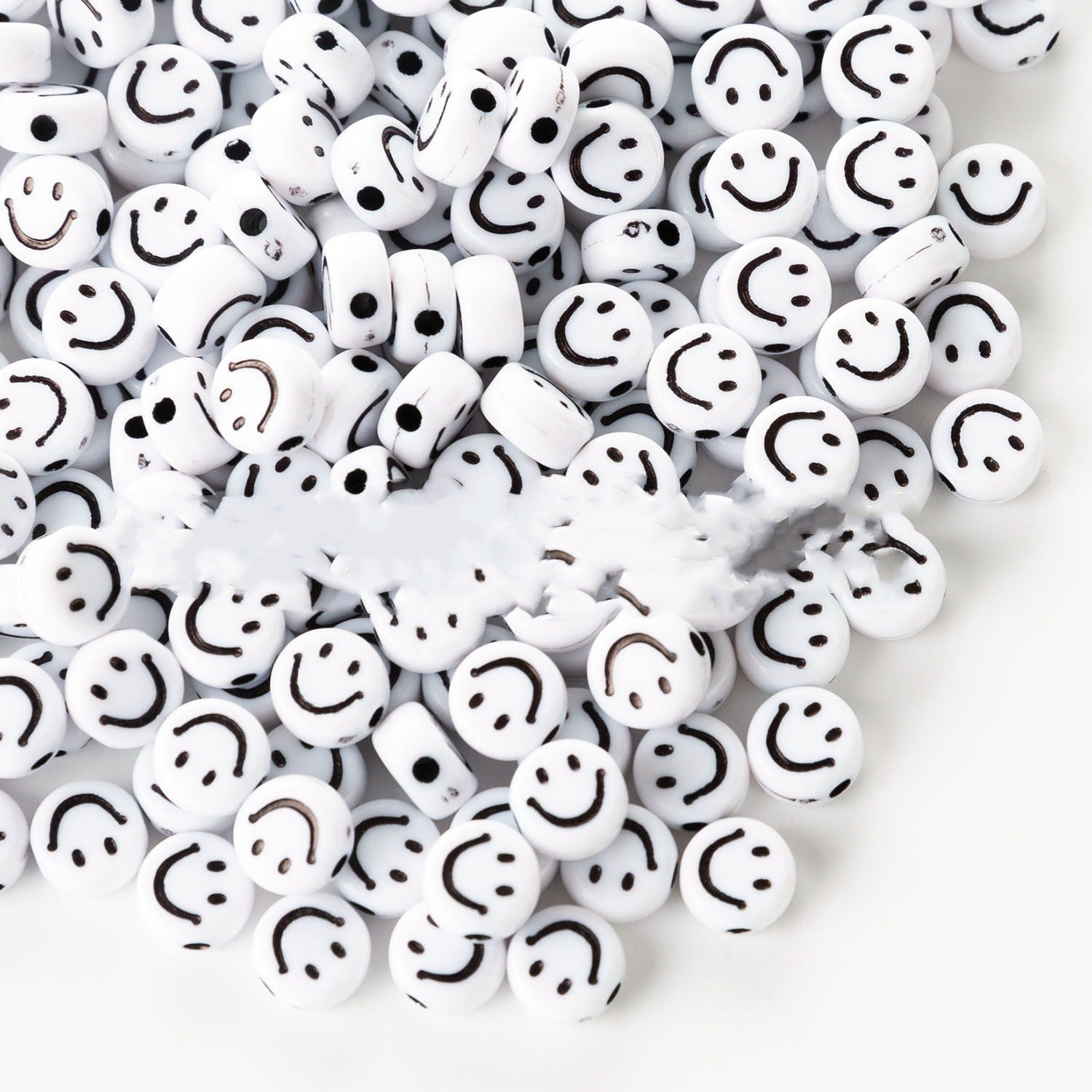 Smiley Beads Plastic Beads Ornament Accessories